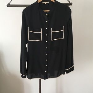 Black Silk Blouse
